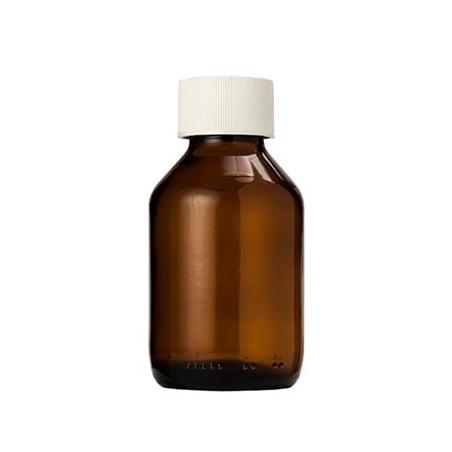 Medicijnfles met dop bruin 100 ml