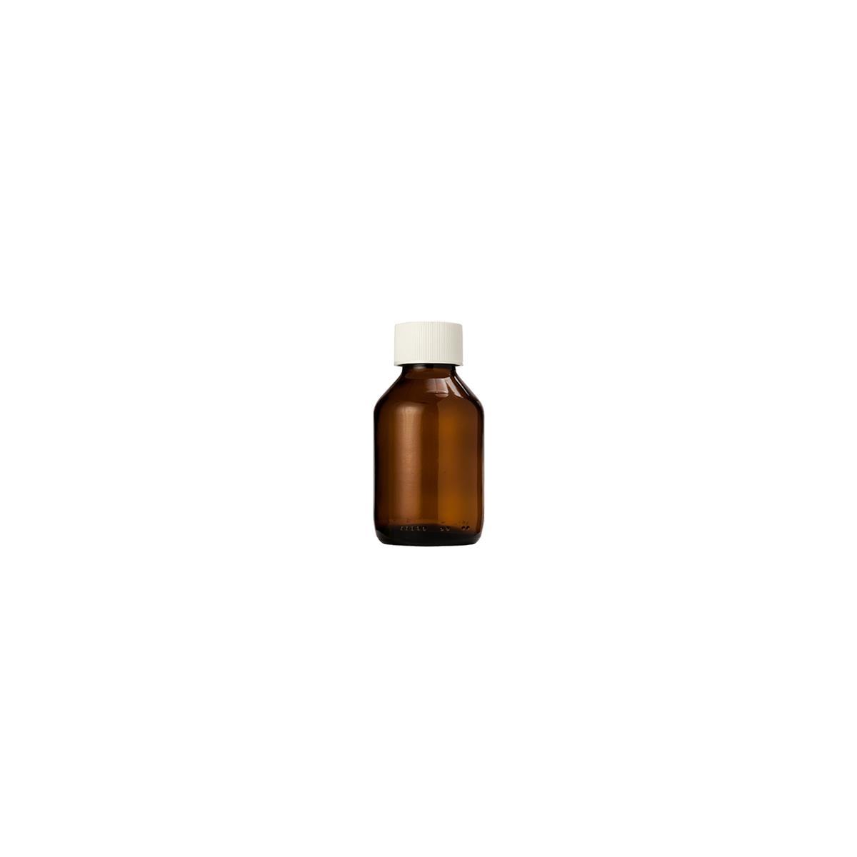 Medicijnfles met dop bruin 100 ml