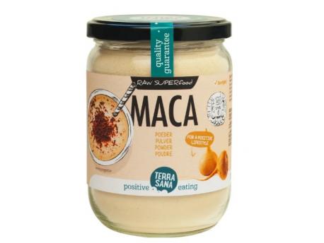 Raw maca high energy poeder in glas