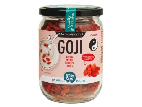 Raw goji bessen in glas