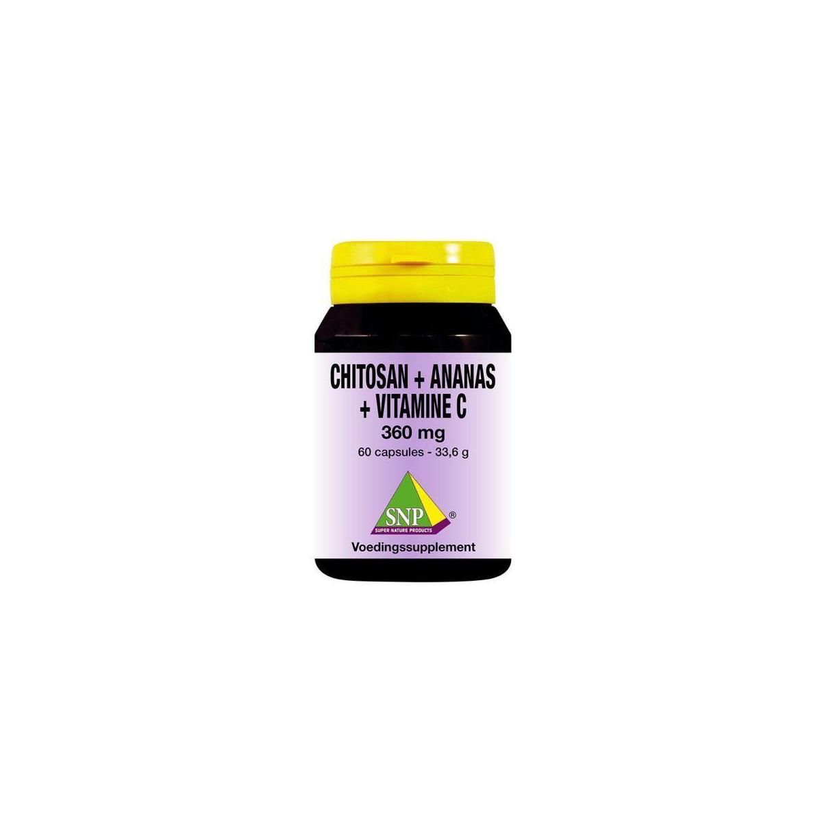 Chitosan ananas vitamine C 360 mg