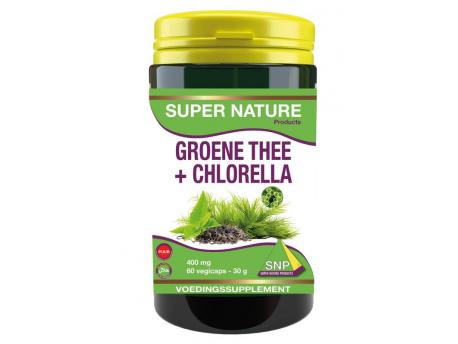 Groene thee chlorella 400 mg puur