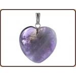 Hanger hart 20 mm amethist