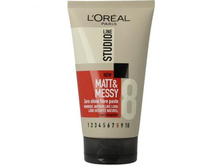 Studio line matt & messy shine free fibre paste