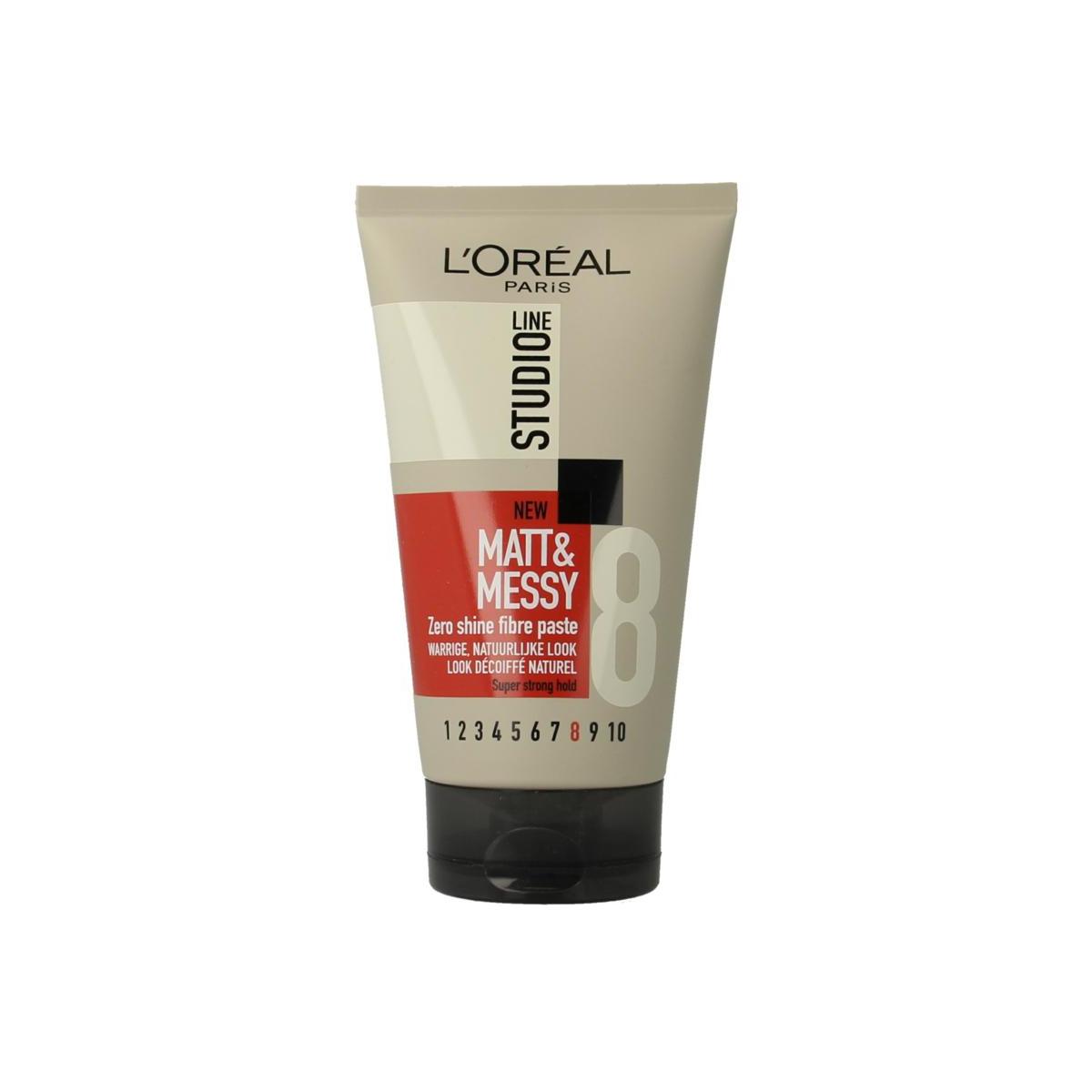 Studio line matt & messy shine free fibre paste