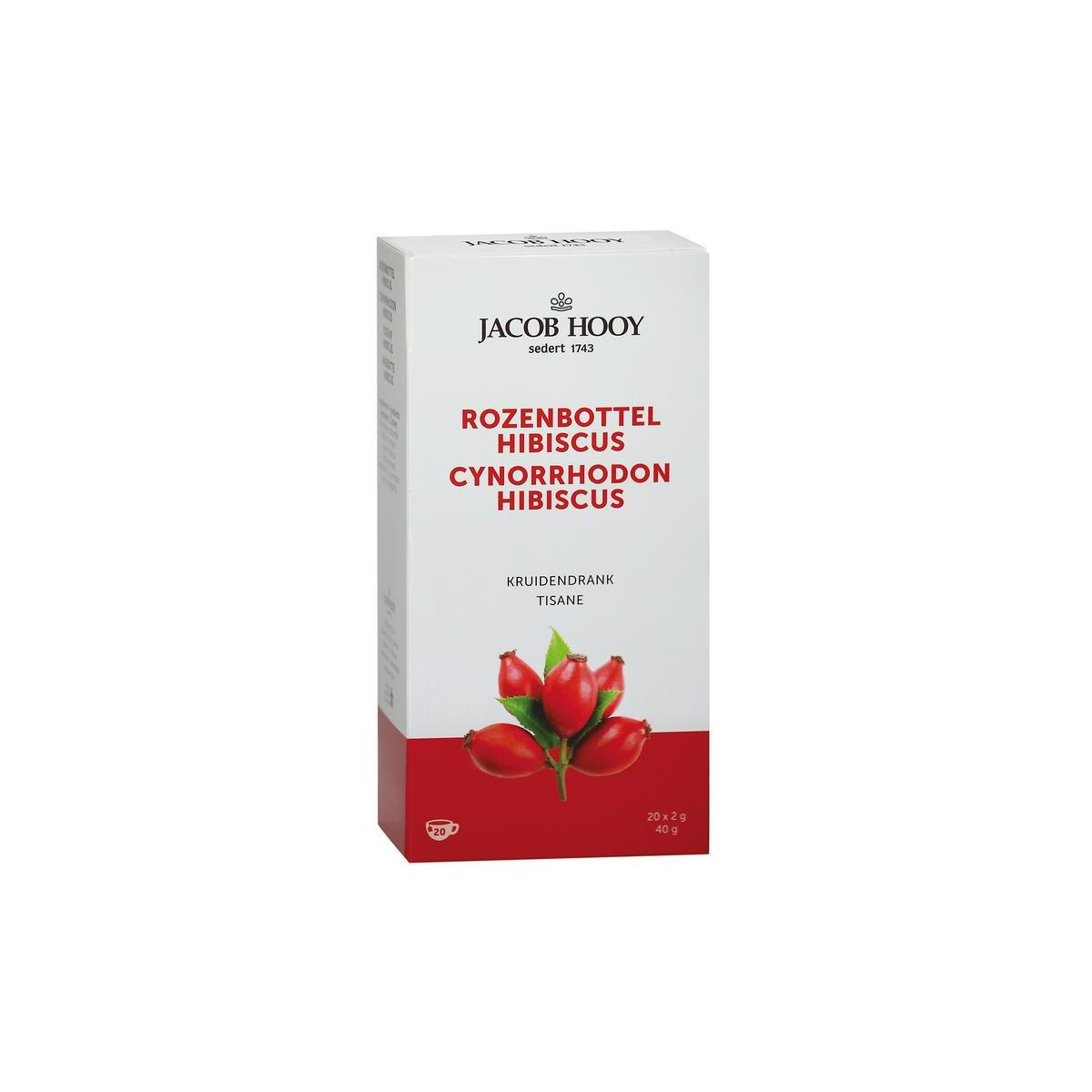 Rozenbottel hibiscus thee zakjes