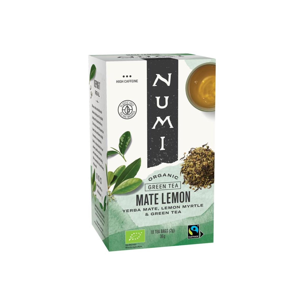 Green tea rainforest mate lemon