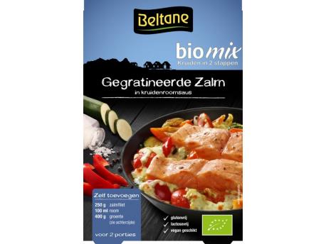 Gegratineerde zalm kruiden