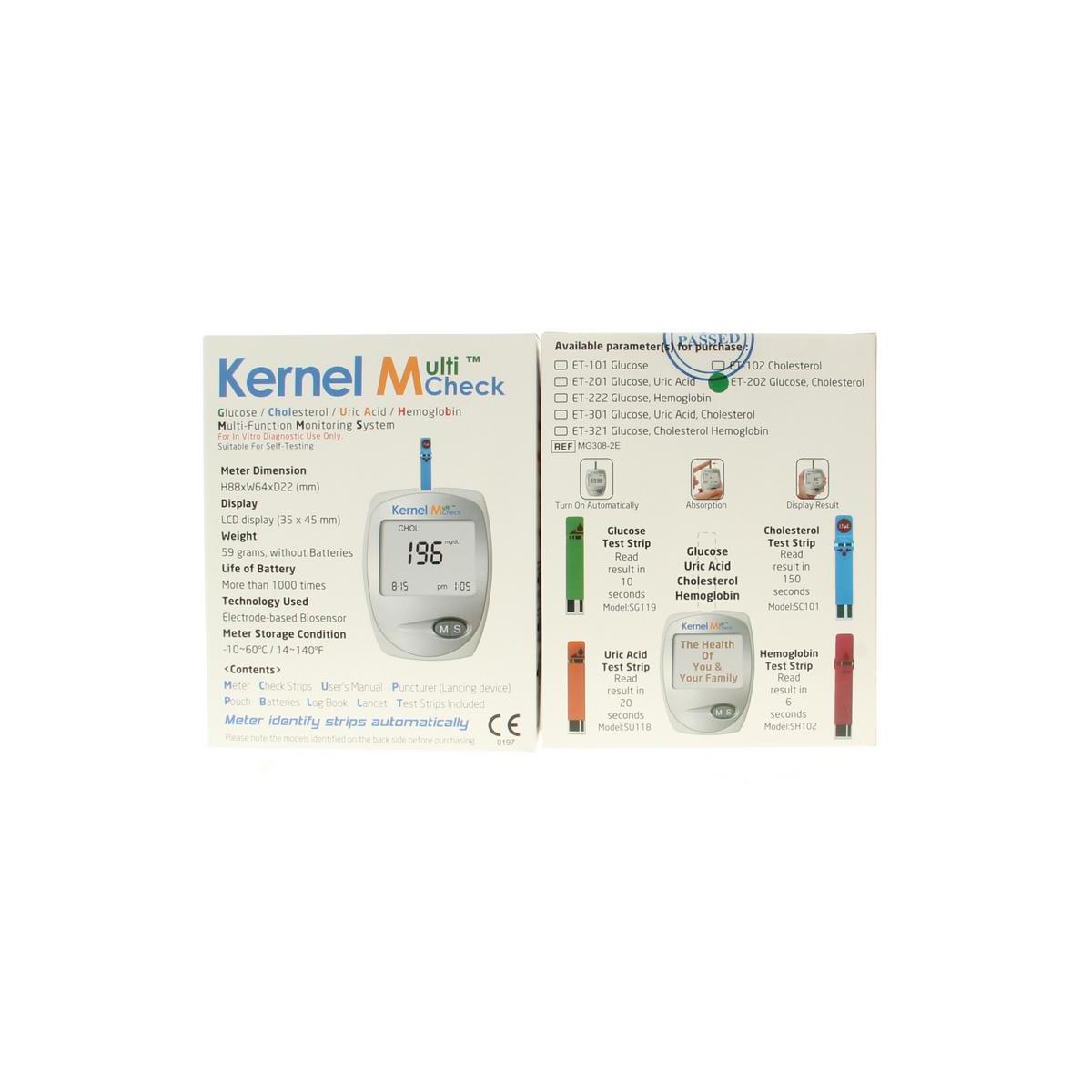 Multicheck glucose cholesterol meter