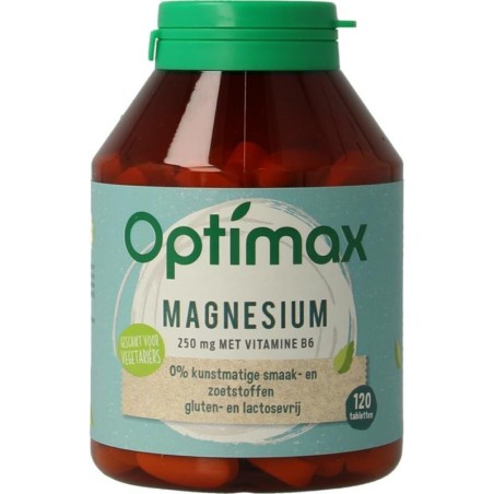 Optimax magnesium citraat 250mg + vit B6