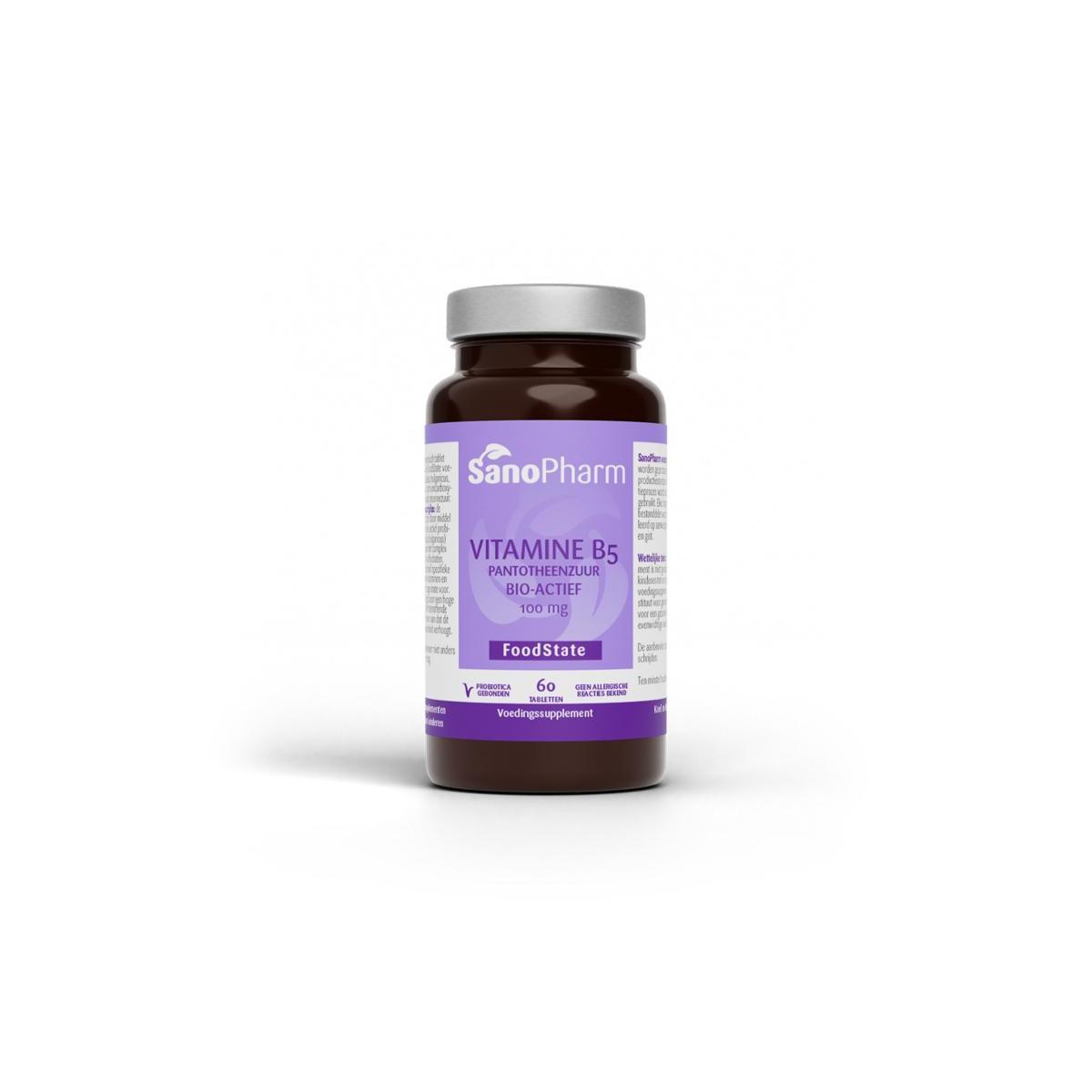 Vitamine B5 pantotheenzuur 50 mg