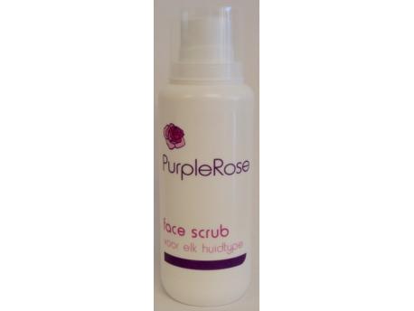 Purple rose face scrub