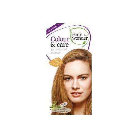 Colour and care 7.3 medium gold blond