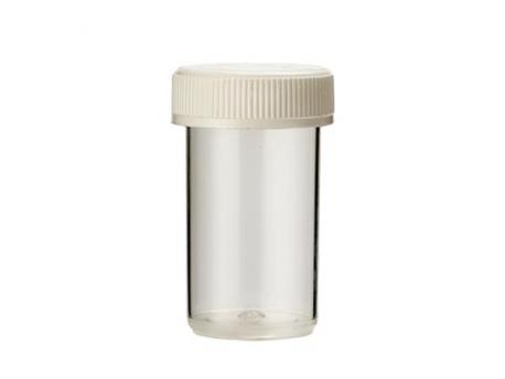 Tabletflacon 15ml transparant met dop