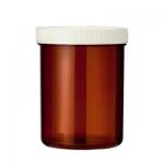Tabletflacon 170ml bruin met dop
