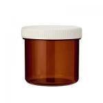 Tabletflacon 120ml bruin met dop