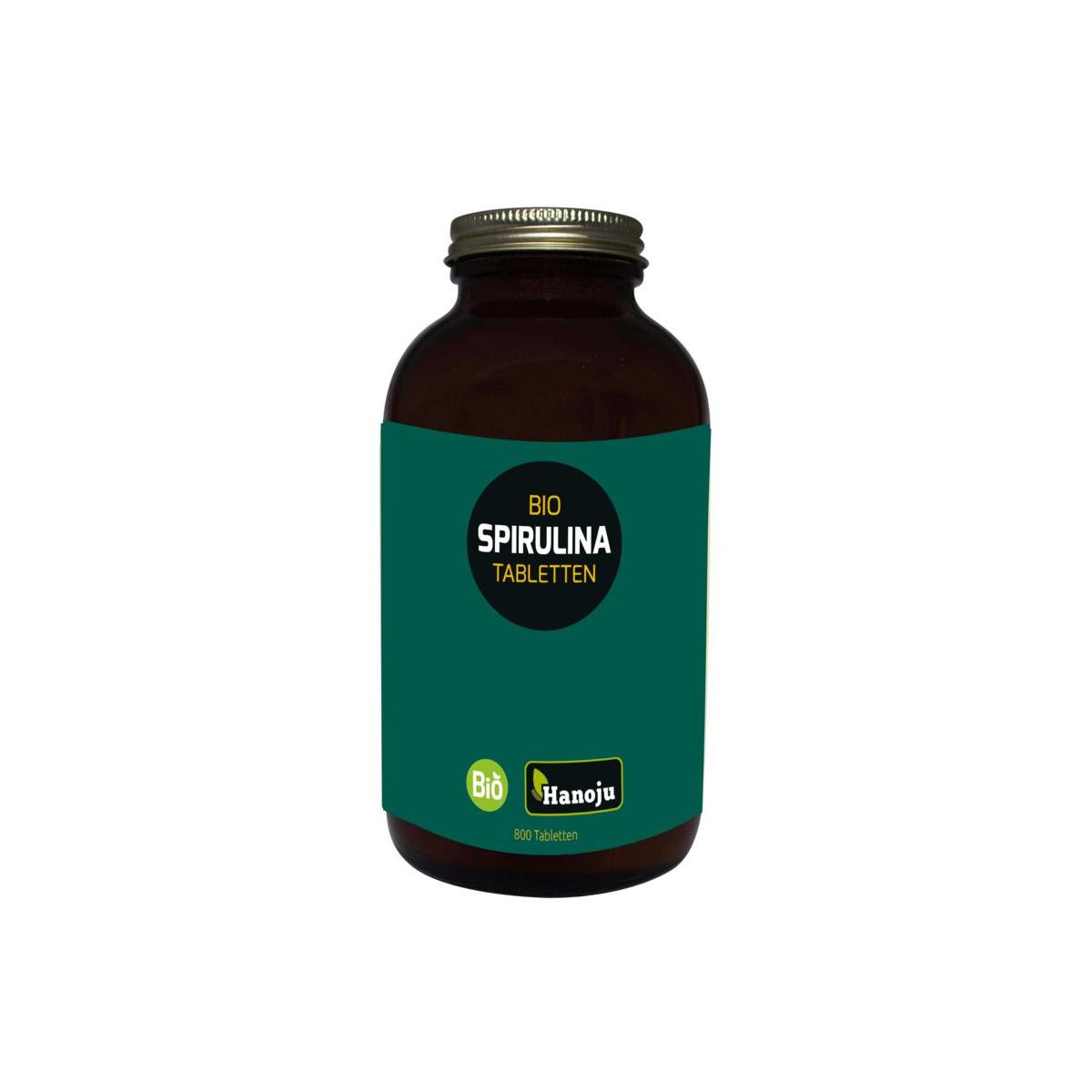 Bio spirulina 400mg glas flacon