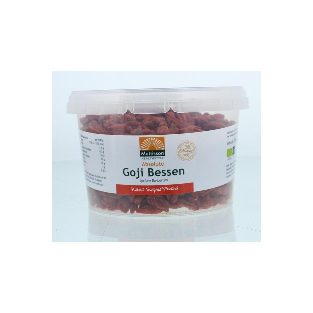 Bessen bio goji gedroogd pot