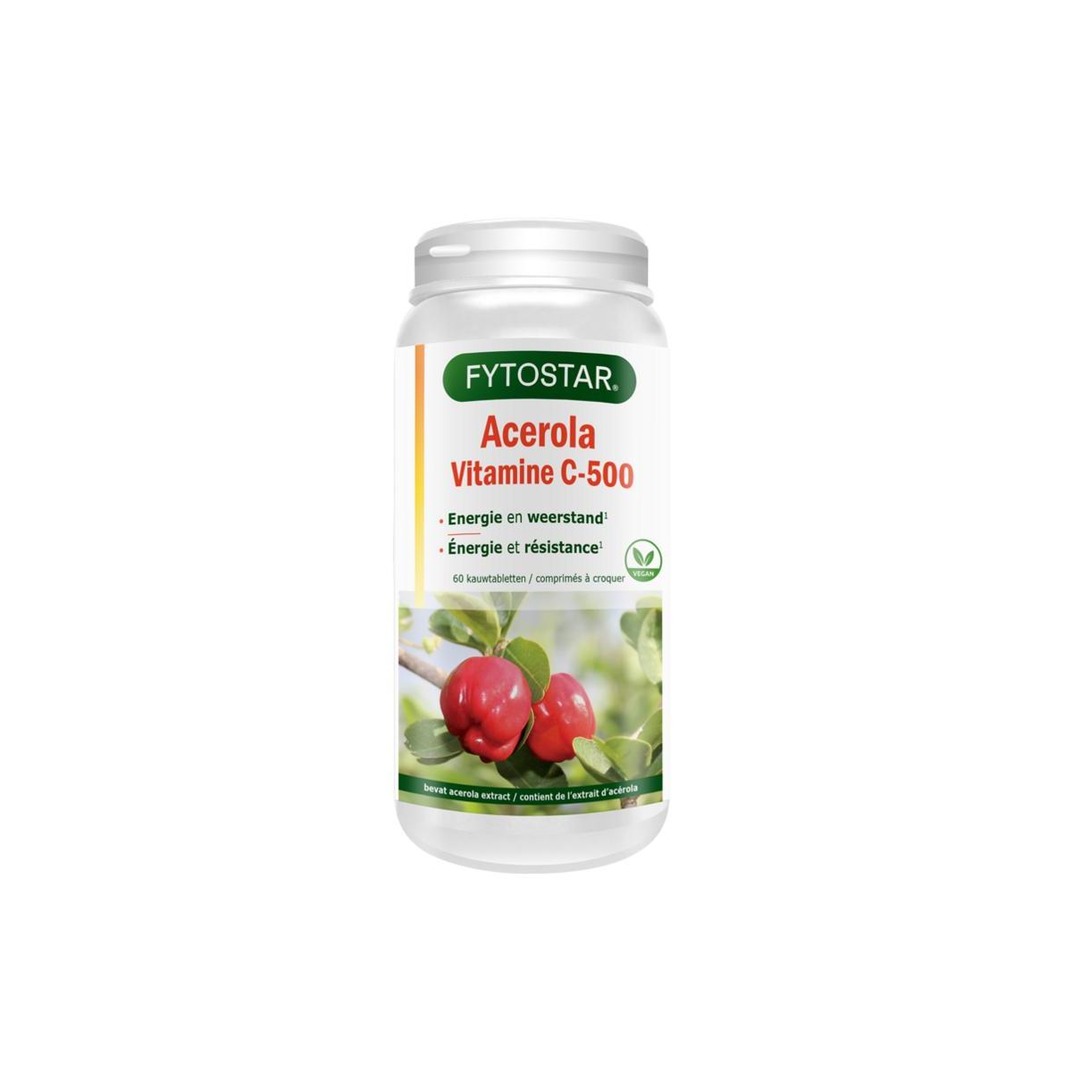 Acerola vitamine C500 kauwtablet