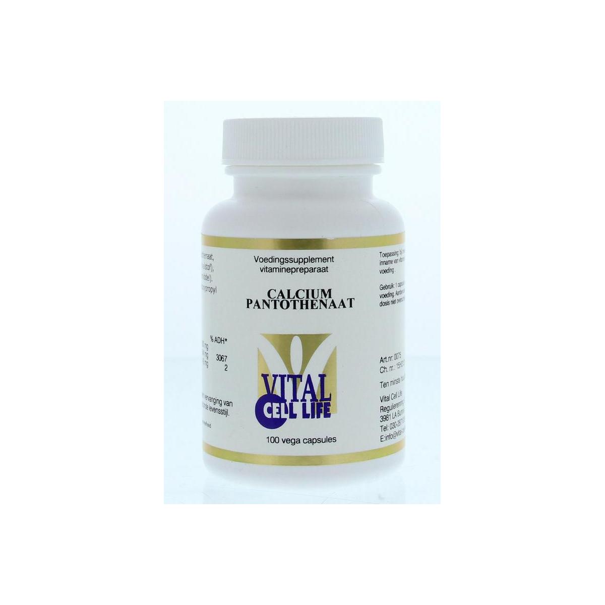 Vitamine B5 calciumpantothenaat 200 mg