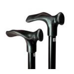 Wandelstok comfort opvouw zwart rechts