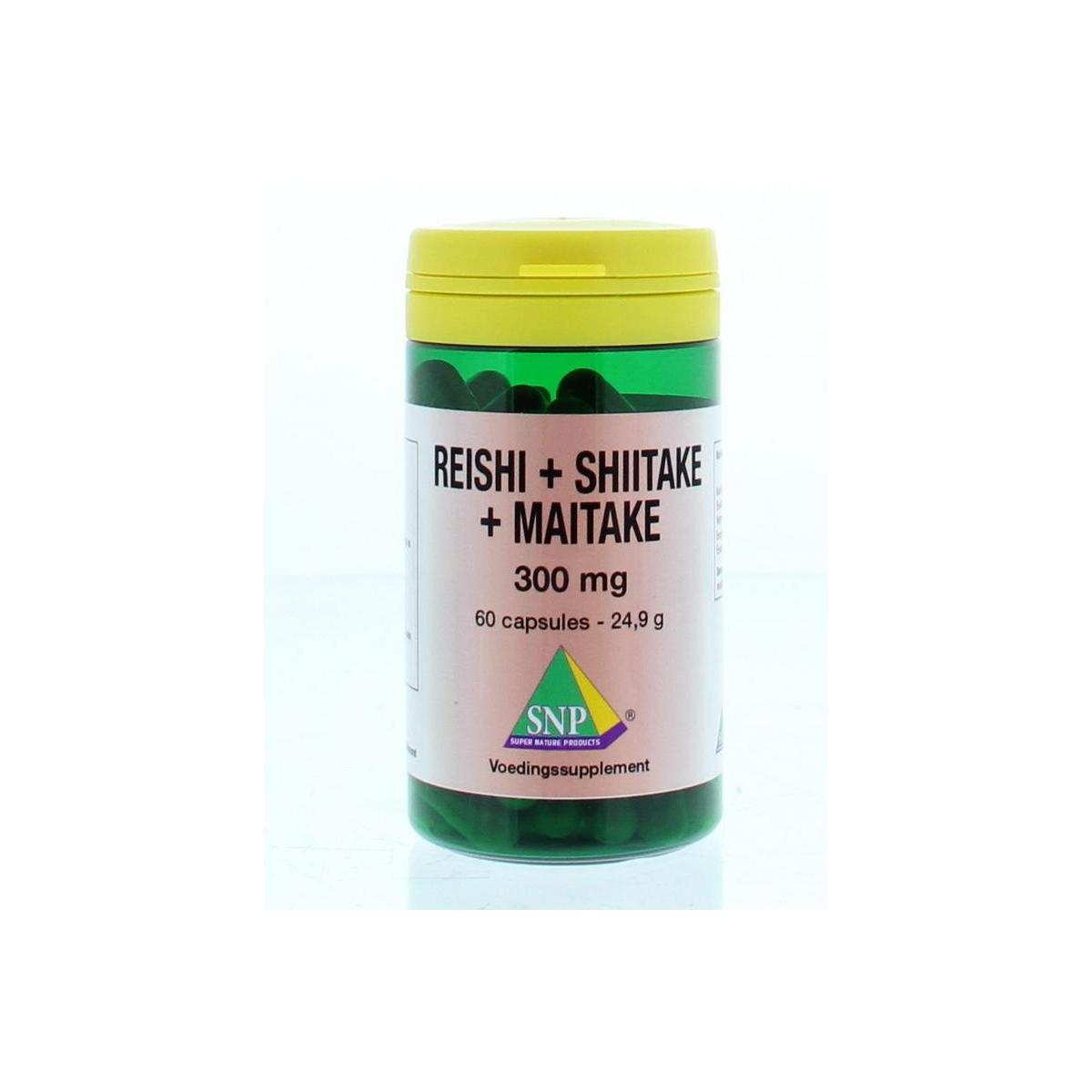 Reishi shiitake maitake 300 mg