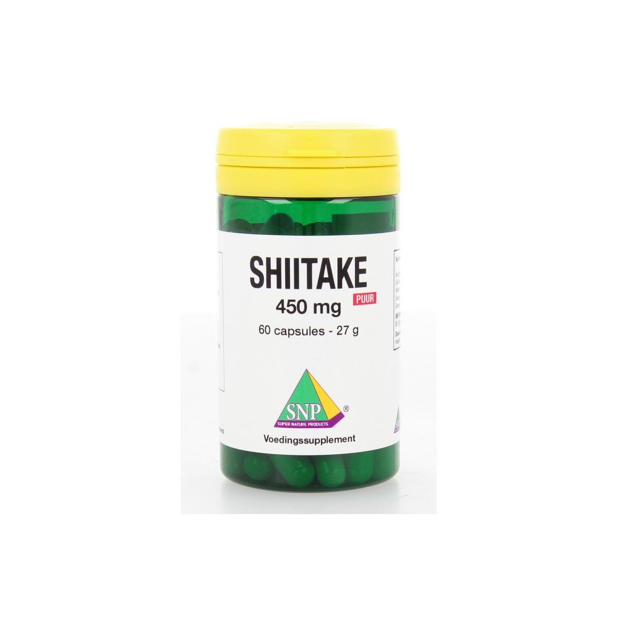 Shiitake 450 mg puur