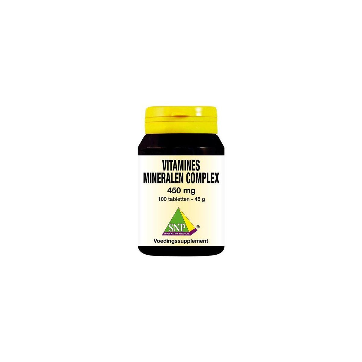 Vitamines mineralen complex 450 mg