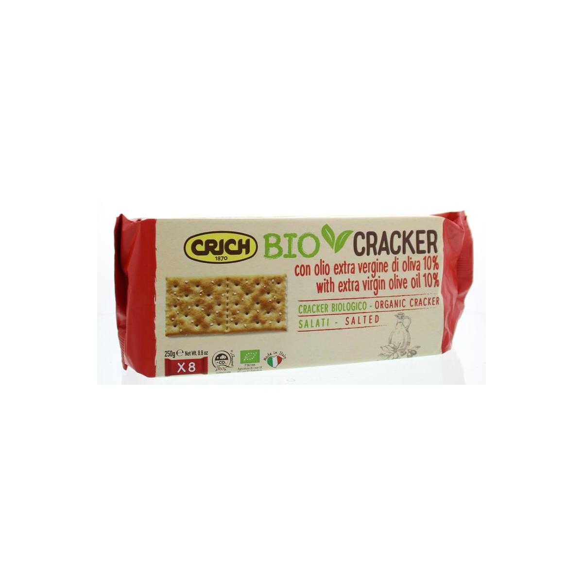 Crackers olijfolie met zout rood