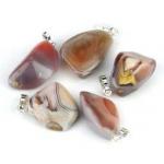 Agaat Botswana roze hanger