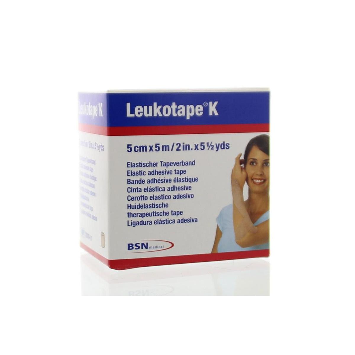 Leukotape K 5 m X 5.0 cm huidkleur