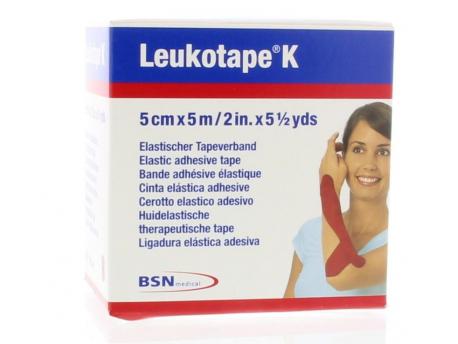 Leukotape K 5 m X 5.0 cm rood