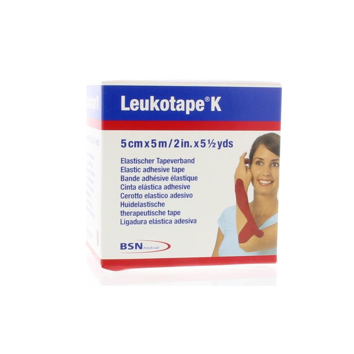 Leukotape K 5 m X 5.0 cm rood