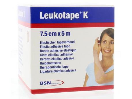 Leukotape K 5 m X 7.5 cm huidkleur