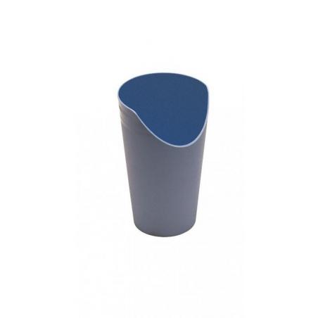 Beker met neusuitsparing blauw