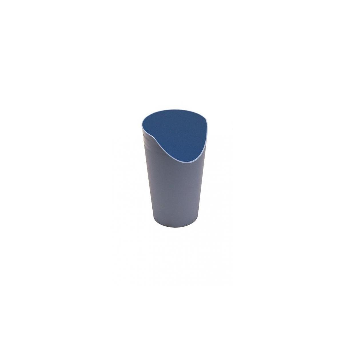 Beker met neusuitsparing blauw