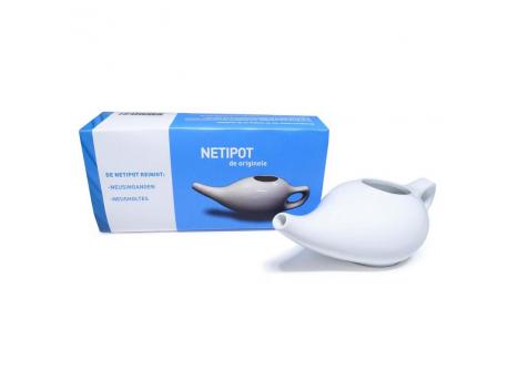 Neti pot aardewerk wit