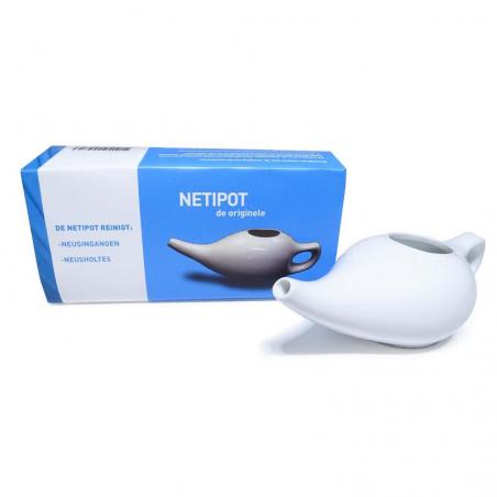 Neti pot aardewerk wit