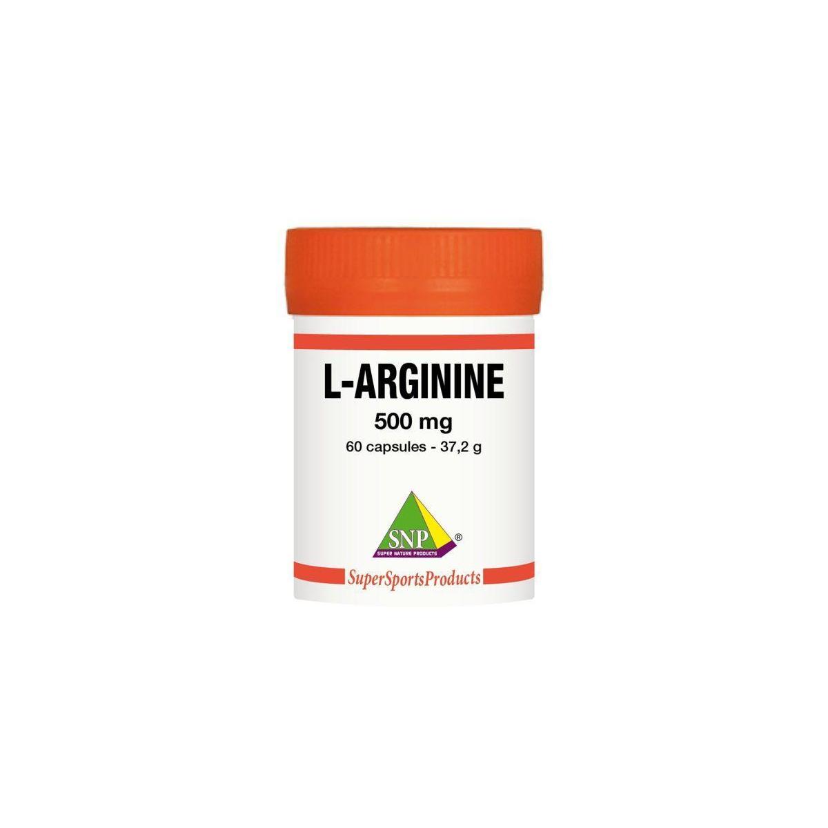 L-arginine 500 mg puur