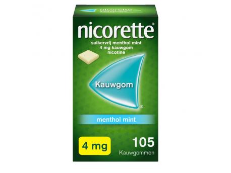 Nicorette kauwgom 4mg menthol mint