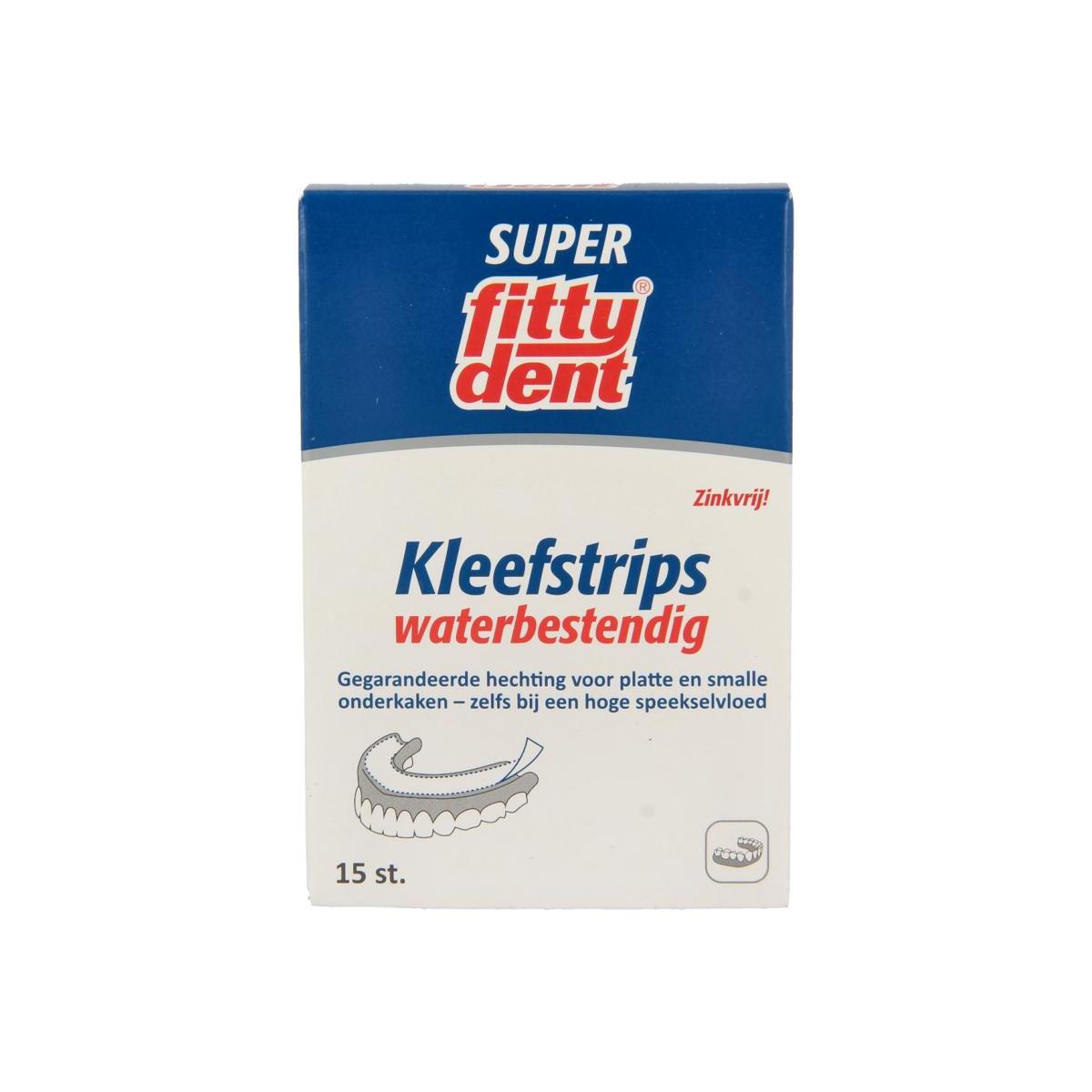 Kleefstriips voor onderprothesen