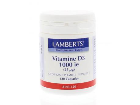 Lamberts Vitamine D IU 120 cap - Voordelig en morgen in huis!