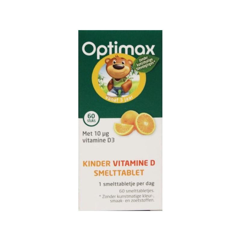 elegant Verdorren Productie Optimax natural kids vitamin D melting tablet 60st - Easy ordering!