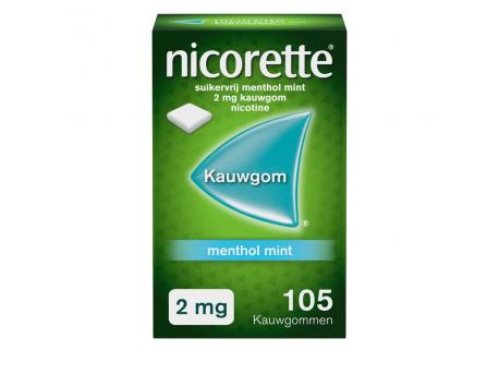 Nicorette Kauwgom 2 mg mint 105st