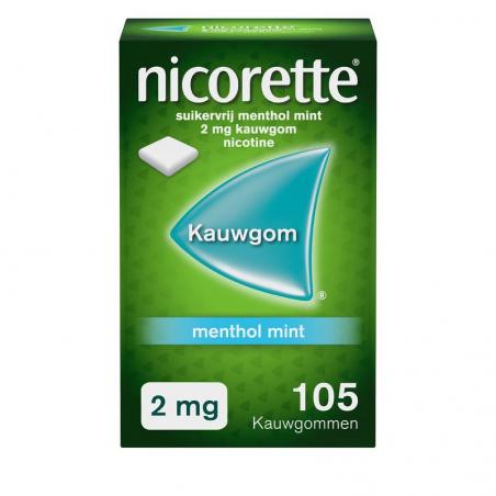 Nicorette Kauwgom 2 mg mint 105st