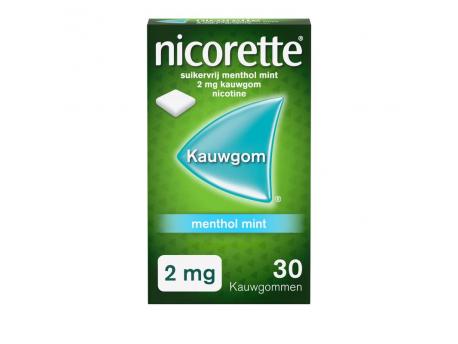 Nicorette kauwgom 2mg m m uad