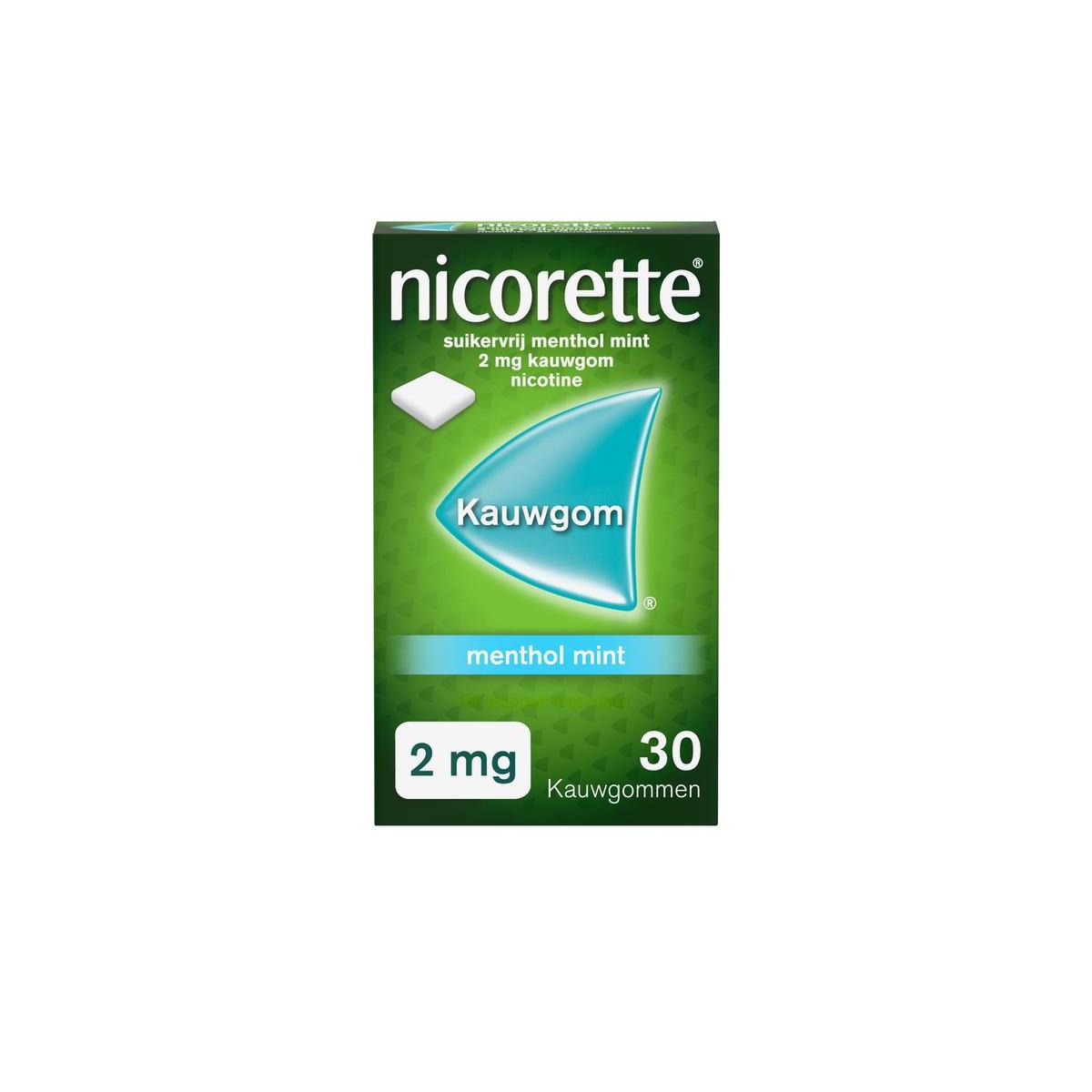 Nicorette kauwgom 2mg m m uad