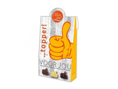 Chocolade duimpjes topper