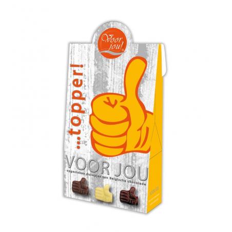 Chocolade duimpjes topper