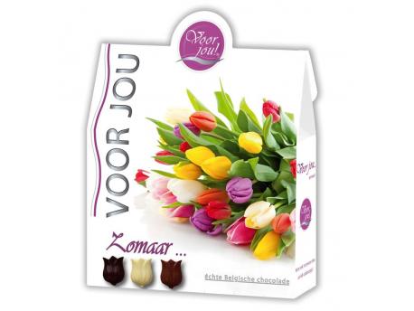 Chocolade bloemen zomaar